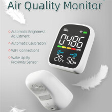 WIFI Monitor di CO2 un Infrarossi Monitor di Anidride Carbonica Sensore NDIR Monitor di Qualità 'Aria Rilevatore di Anidride Carbonica