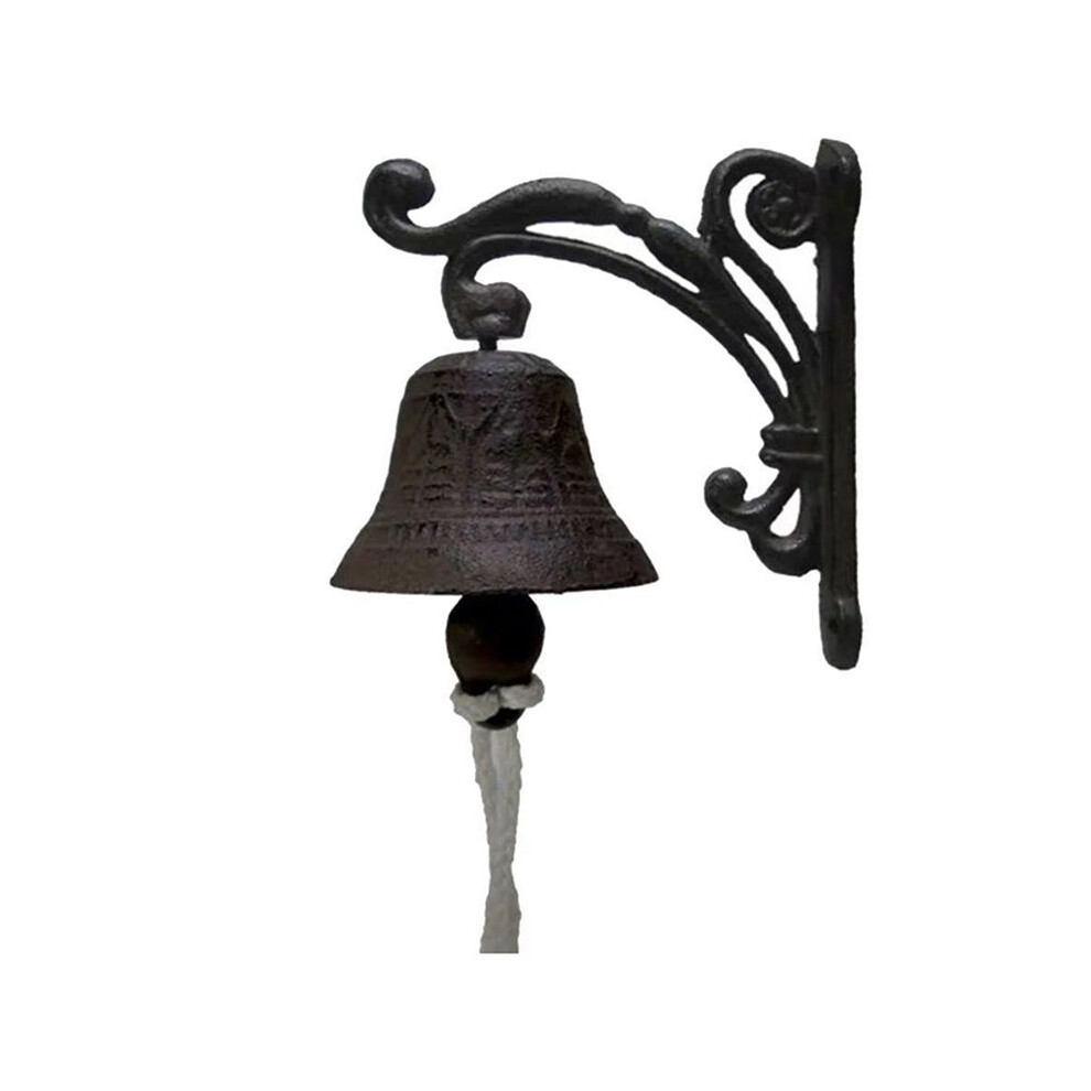 Vintage Garden Antique Doorbell, Vintage Large Cast Iron Wall Mounted Metal Doorbell,Suitable For Farmhouse Decoration,C 4714239008763