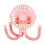Portable USB Rechargeable Silent  Fan 3 Speed Adjustable with Lighting Function for Car  Stroller 1