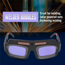 Solar Powered Auto Darkening Welding Mask Helmet Goggles  Glasses Arc Anti-Shock Lens with Storage Case