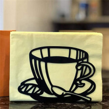 Napkin Holder: Freestanding Tissue Dispenser/Holder, Table Napkin Holder for Home Kitchen Picnic Party (Coffee Cup)