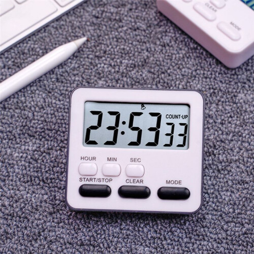 Kitchen Timer Count Down Count ,Multifunctional Alarm Clock,Desk Clock,Black