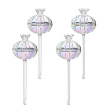 Plant Watering Bulbs Plant Watering Globes Glass Cactus Self Watering Planter Insert for Indoor and Outdoor Plants 4Pack