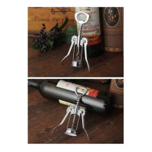 1 PCS Portable Stainless Steel Red Wine Opener Wing Type Metal Sommeliers Wine Corkscrew Bottle Openers Corkscrews