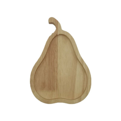 D-Snack Plate Space-Saving Storing Squirrel Wooden Snack Tray Pear Fruit Tray Nut Container Tableware Accessories