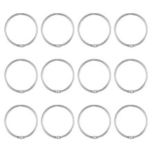 Shower Curtain Rings, Hooks Shower Curtain Rings Rust Proof, Anti-Drop Round Shower Rings for Curtain,Silver