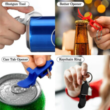 20 Pcs Beer Tool Beer Keychain Bottle Opener Beer Keychain Can Tab Opener for Party Favors Wedding Events Drinking Gift