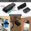 2 Pack Heavy Duty Push  & Lock for Hidden Door Touch Latches and Catch Magnet Push Release Drawer Pull Tip, Black 8