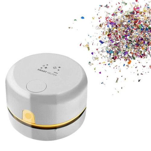 Desk Vacuum Cleaner,  Table Dust Vacuum Cleaner, Rechargeable Table Dust Sweeper,Handheld Dust Cleaner Table- 1