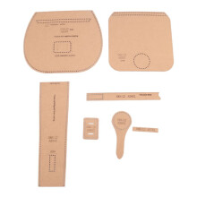 DIY Leather Tool Kit Handbag Sewing Pattern DIY Handmade Template Finished Product Size 21x19x6.5CM
