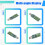 USB Resistor  Electronic Load with  Adjustable 5V1A/2A/3A Battery Capacity Voltage Discharge Resistance Tester 7
