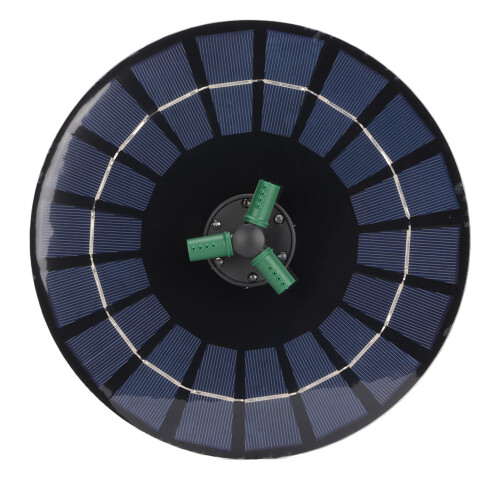 Ηλιακή αντλία σιντριβανιού με φώτα RGB, 200L/H, πλωτή &