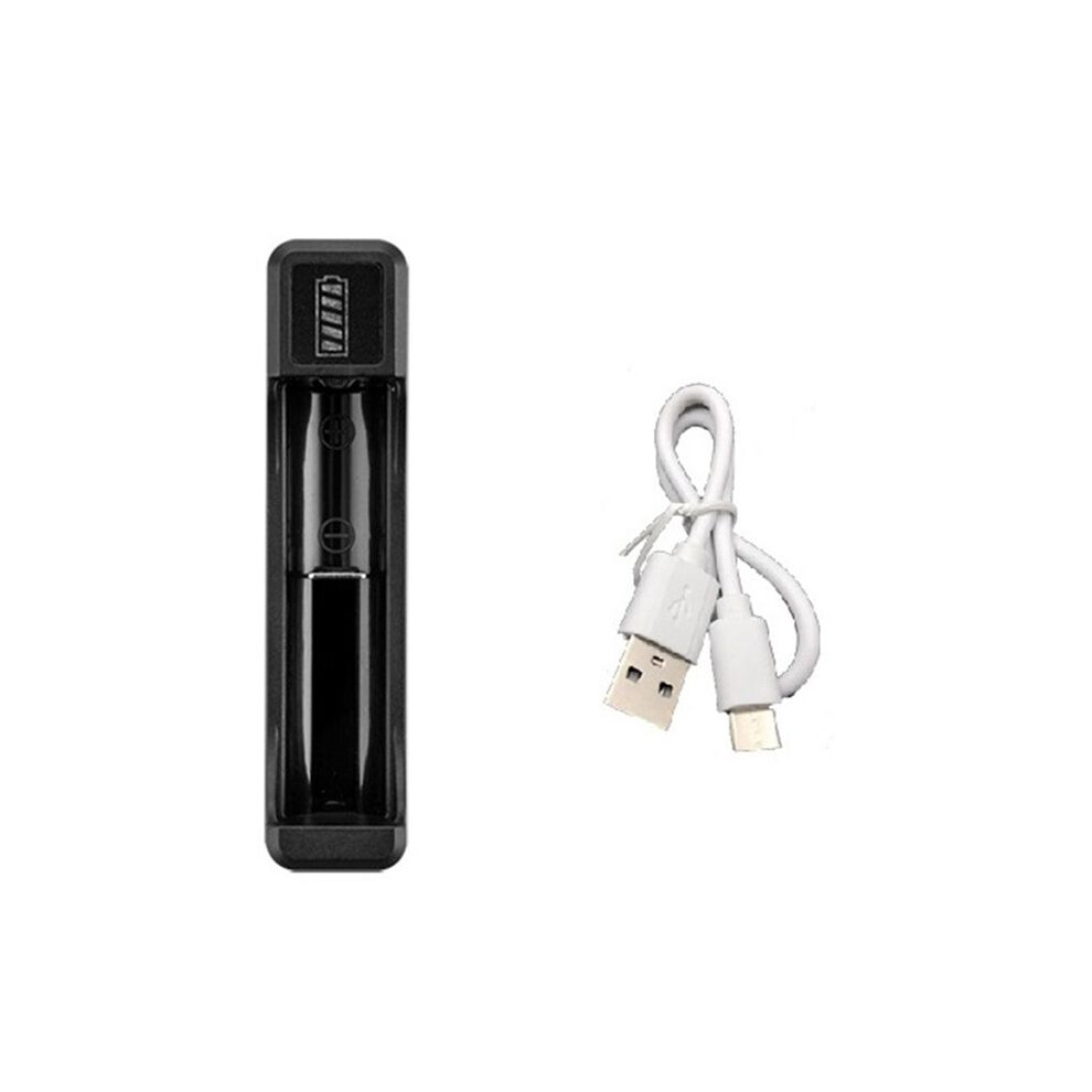 18650 Fast Charger With Type-C Cable 4.2V Lithium Battery Intelligent Charger For 14500 26650 18650 Battery, 1 Slot 4711474541260