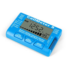 RC Cellmeter 8 Digital Battery Capacity Checker Controller Tester Spannungstester für Li-Ion NiMH Nicd Cell Meter Blau