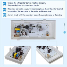 New Upgraded W10515058 LED Light Compatible with //,Refrigerator Freezer