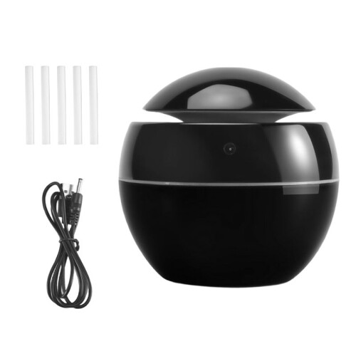Portable Air Humidifier Ultrasonic USB Aroma Diffuser LED Night Light Electric Essential Oil Diffuser Aromatherapy Black