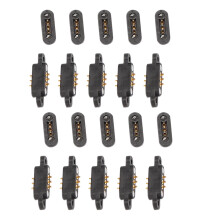 10 Pares de Pinos MagnéTicos Carregados Por Mola, 3 PosiçõEs, íMãS, Passo, 2,3 Mm, AtravéS Dos OrifíCios, Sonda Macho, FêMea