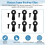 Picture Frame Turn Button Fasteners Set, 100 PCS Picture Frame Backing Clips Photo Frame Hardware Clips 3
