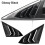For   2016-2021 Sedan Rear Side Vent Quarter Window Louver Cover Triangular Window Trim Accessories 6