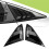 For   2016-2021 Sedan Rear Side Vent Quarter Window Louver Cover Triangular Window Trim Accessories 4