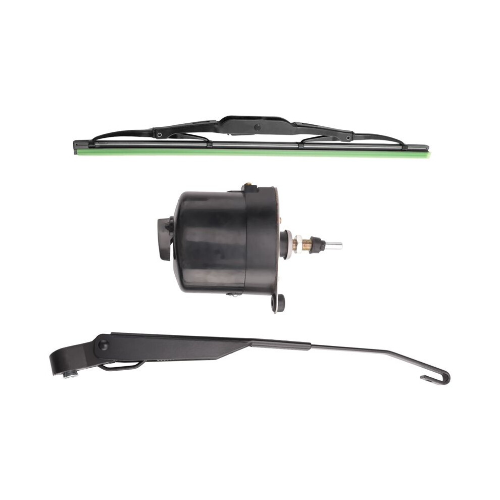 12V Universal Windscreen Wiper Motor With Arm And Blade For Willys Tractor 01287358 7731000001 6031271081324