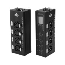 1Par 4-Kanaligt 3-Stifts XLR-Ljud och DMX över NäTverkskabelföRläNgare, DMX512 NäTverkssignalföRläNgare 1 Hane+1 Hona