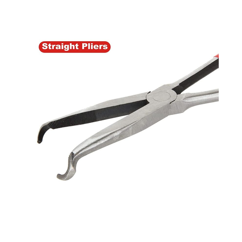 11-Inch Long Needle-Nosed Pliers Include Straight, 45-Degree, 90-Degree And O-Type Pliers 4711090536862