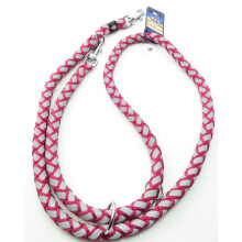 Laisse Cavo Reflect ø18mm x 2 M. regolabile Fucsia per cane - Trixie
