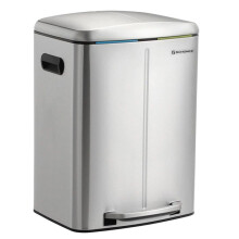 Poubelle 2 seaux poubelle de cuisine 2 x 20 litres poubelle double seaux intérieurs en