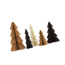 Pack of 5 User Friendly Paper Christmas Tree Party Scene-Coffee