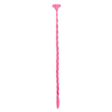Mia Clip-n-Braid-Trendy, Sofortzopf aus synthetischem Haar auf Clip, Schönes Pink, 14 Zoll, 1 Stück