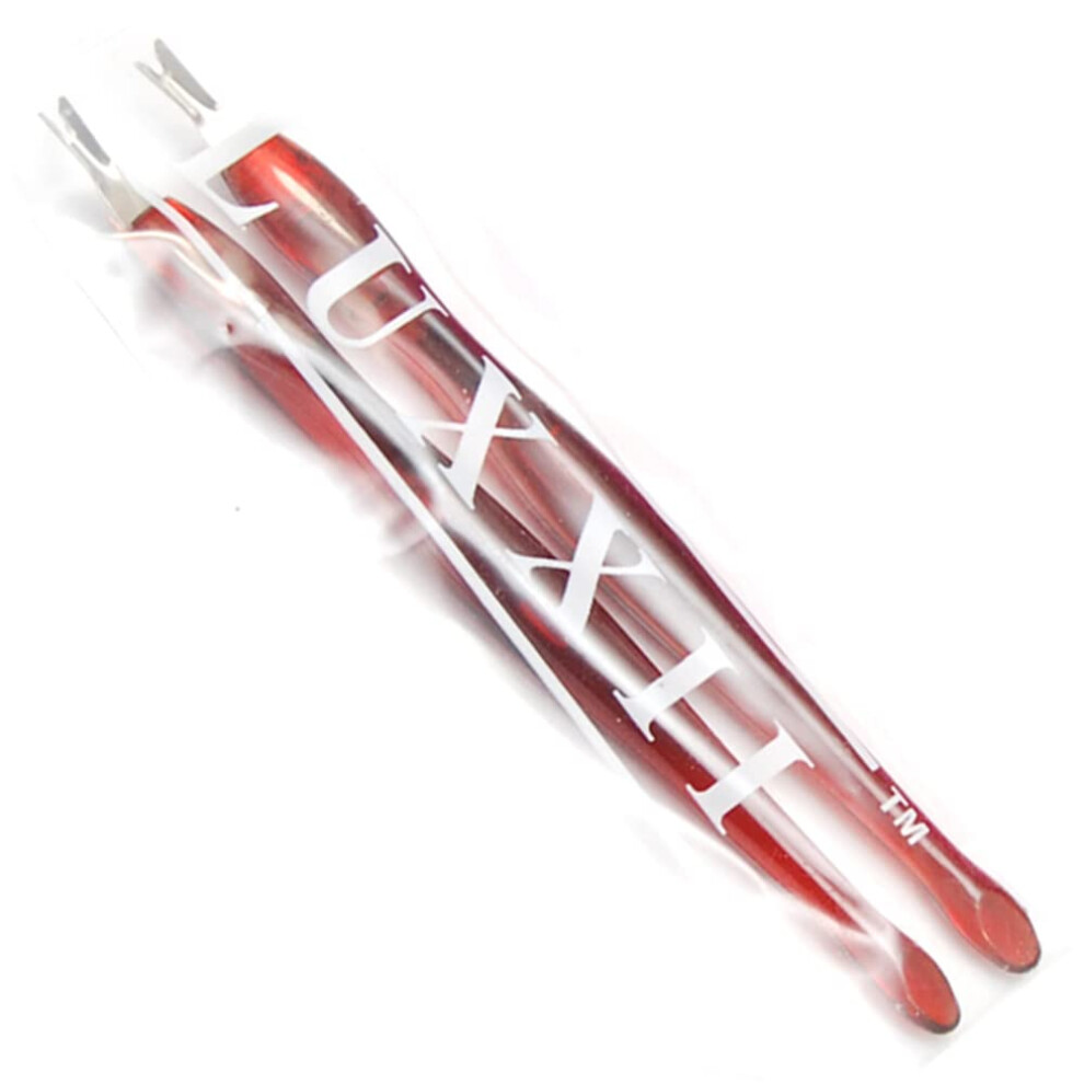 Luxxii (2 Pack) Cuticle Trimmer Remover Pusher Dead Skin Callus Removal Fork Brown (B)