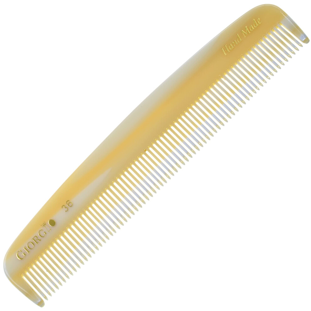 Giorgio G36 Handmade All Fine Tooth Pocket Comb For Men, Hair Comb Straightener For Everyday Grooming Styling Hair, Mustache And Beard For Men Women A