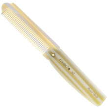 Giorgio G82 IVY 4 Inch Handmade Folding Pocket Comb for Men, Fine Tooth Hair Comb Straightener for Everyday Grooming Styling Hair, Beard or Mustache,