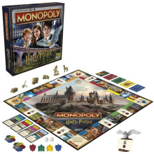 Monopoly edición Harry Potter, juego de mesa, aventuras mágicas en Hogwarts, a partir de 8 años, 2 a 6 jugadores