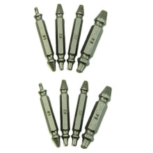 8X Schraubenausdreher-Bohrer-Führungssatz Gebrochener Schraubenentferner Easy Out 1 2 3 4
