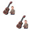 2Stk Kinder Ukulele Nylon Kunststoff Musikinstrument 5
