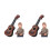 2Stk Kinder Ukulele Nylon Kunststoff Musikinstrument 3
