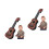 2Stk Kinder Ukulele Nylon Kunststoff Musikinstrument 8