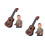 2Stk Kinder Ukulele Nylon Kunststoff Musikinstrument 7