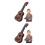 2Stk Kinder Ukulele Nylon Kunststoff Musikinstrument 4