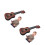 2Stk Kinder Ukulele Nylon Kunststoff Musikinstrument 6