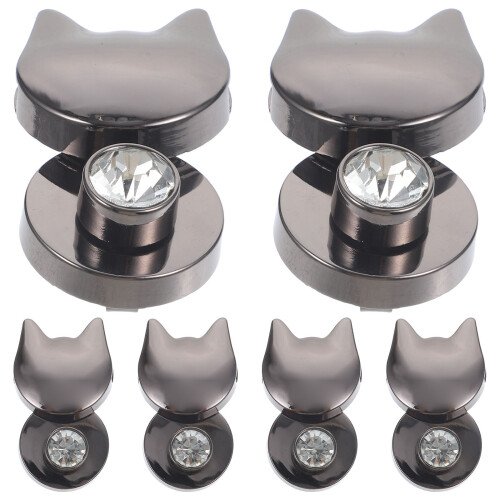 30Stk Schwarze Katzen Bag Buckle Locks Langlebigem Metall 1