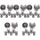 30Stk Schwarze Katzen Bag Buckle Locks Langlebigem Metall 5