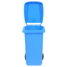 10Pcs Mini Blue Desktop Trash Can PP Kitchen Table Waste Bin Organizer