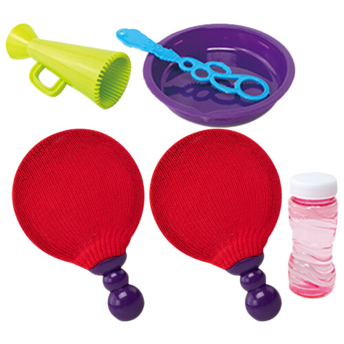 4Sets Strapazierfähiges Kunststoff Bubble Racket Set Für Kinder Bunt 1