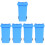 10Pcs Mini Blue Desktop Trash Can PP Kitchen Table Waste Bin Organizer 6
