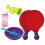 4Sets Strapazierfähiges Kunststoff Bubble Racket Set Für Kinder Bunt 1