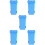 10Pcs Mini Blue Desktop Trash Can PP Kitchen Table Waste Bin Organizer 9