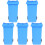 10Pcs Mini Blue Desktop Trash Can PP Kitchen Table Waste Bin Organizer 3